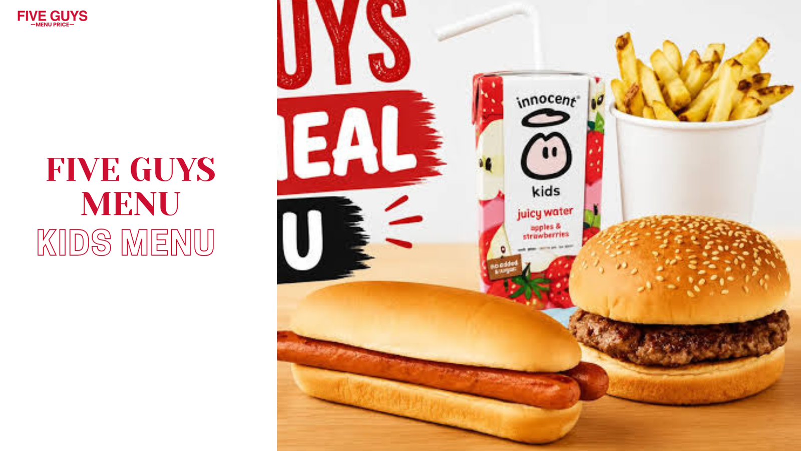 Five Guys Kids Menu