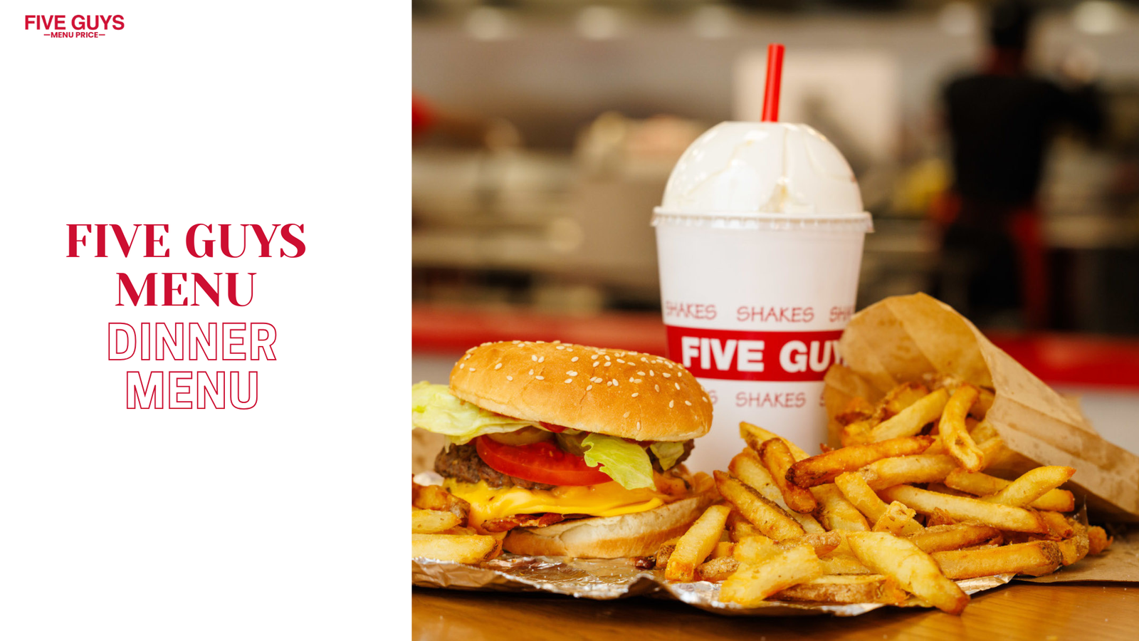 five guys dinner menu